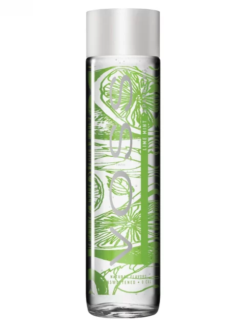 VOSS Lime Mint Sparkling Water 12 x 375ml glass bottles