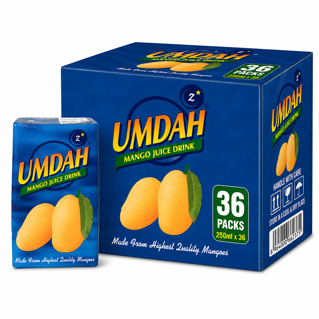 Umdah Mango Juice 36 x 250ml pack of 36 cartons