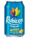 Rubicon Sparkling Mango 24 x 300ml pack of mango soft drink cans