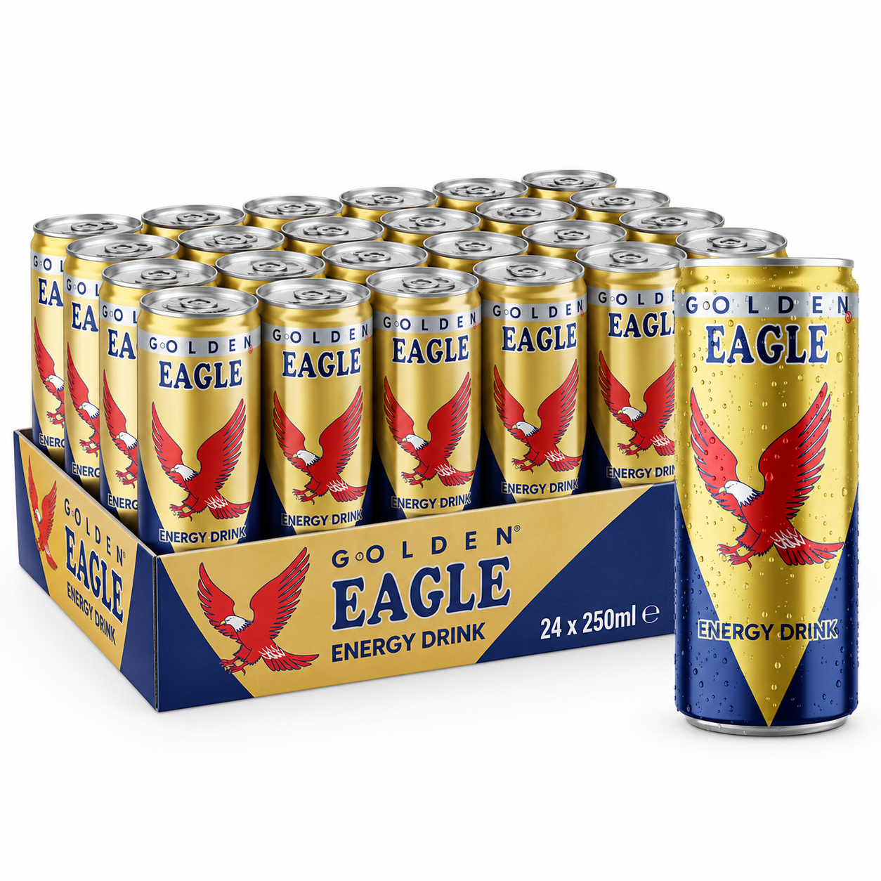 Golden Eagle Energy Drink 24 x 250ml pack of energy drink cans