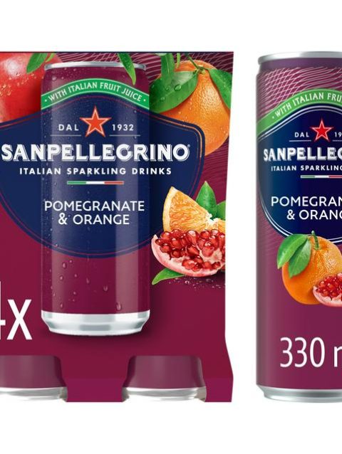 San Pellegrino Melograno & Arancia 4 x 330ml pomegranate and orange sparkling drink