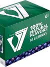 V7 Blueberry 6 x 300ml pack of sparkling blueberry drink cans