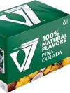 V7 Pina Colada 6 x 300ml pack of tropical sparkling drink cans