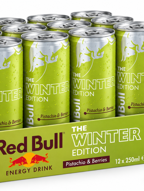 Red Bull Pistachio & Berries Winter Edition 12 x 250ml energy drink cans